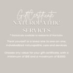 Gift Certificate for Naturopathic Services